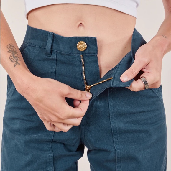 Big bud press petite work pants in navy - Picture 2 of 7